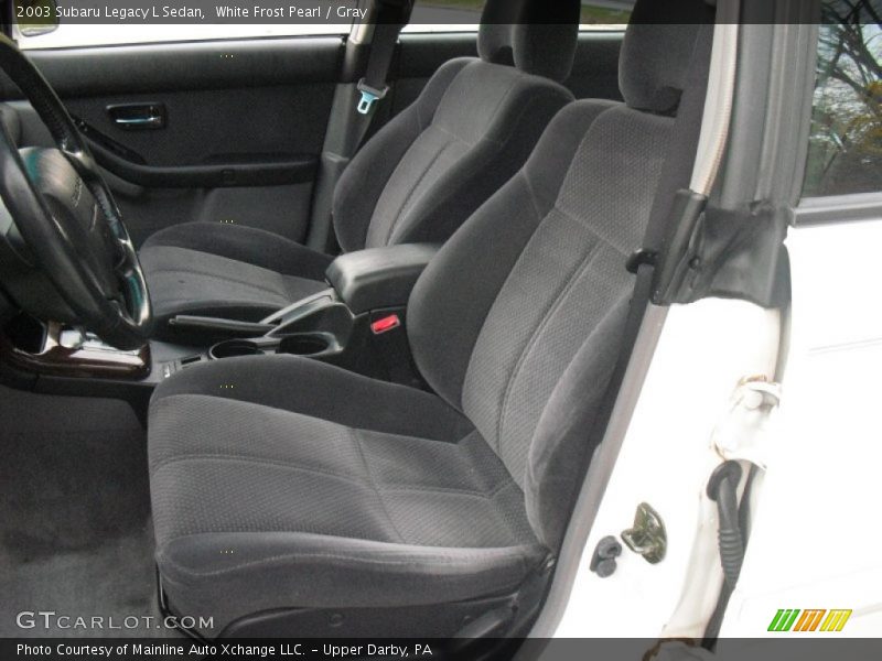 White Frost Pearl / Gray 2003 Subaru Legacy L Sedan