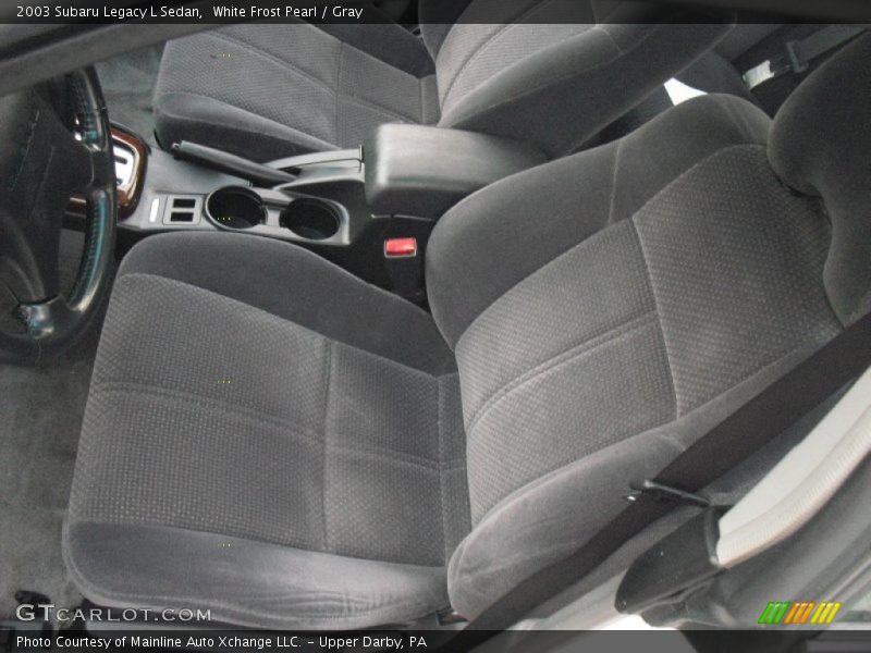 White Frost Pearl / Gray 2003 Subaru Legacy L Sedan