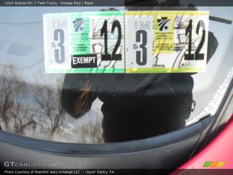 Vintage Red / Black 1993 Mazda RX-7 Twin Turbo