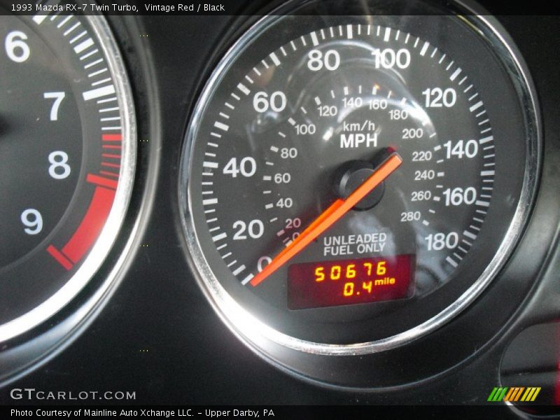 Vintage Red / Black 1993 Mazda RX-7 Twin Turbo