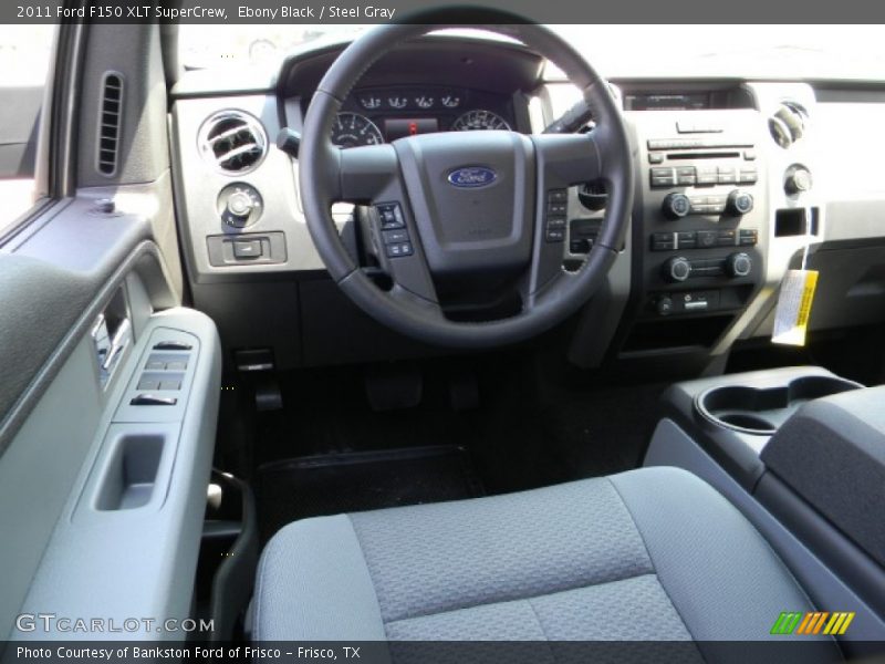 Ebony Black / Steel Gray 2011 Ford F150 XLT SuperCrew