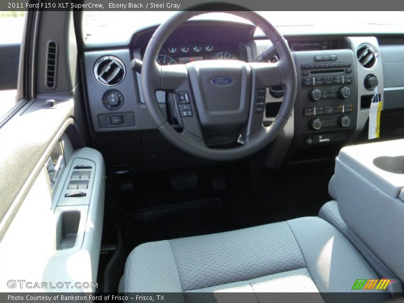 Ebony Black / Steel Gray 2011 Ford F150 XLT SuperCrew