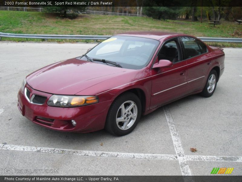 Sport Red Metallic / Dark Pewter 2003 Pontiac Bonneville SE