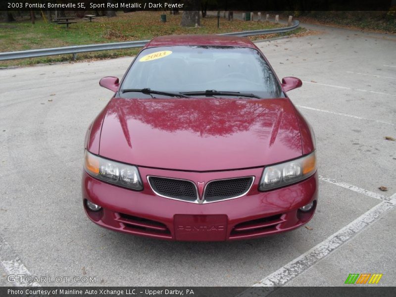 Sport Red Metallic / Dark Pewter 2003 Pontiac Bonneville SE