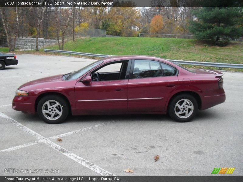 Sport Red Metallic / Dark Pewter 2003 Pontiac Bonneville SE