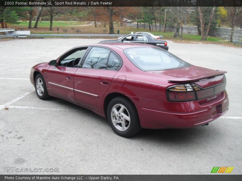 Sport Red Metallic / Dark Pewter 2003 Pontiac Bonneville SE