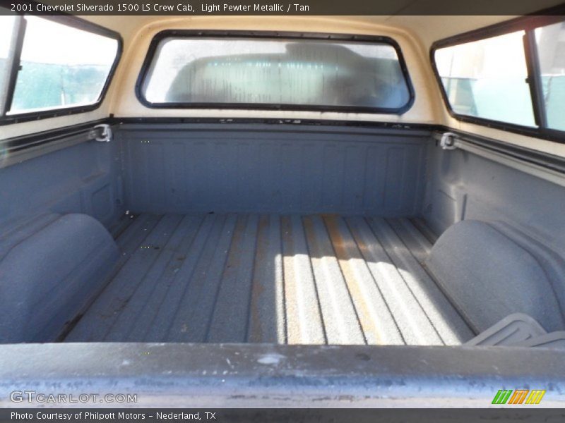Light Pewter Metallic / Tan 2001 Chevrolet Silverado 1500 LS Crew Cab