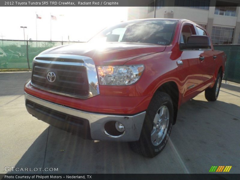 Radiant Red / Graphite 2012 Toyota Tundra SR5 TRD CrewMax