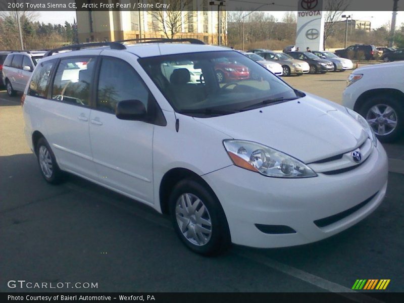 Arctic Frost Pearl / Stone Gray 2006 Toyota Sienna CE