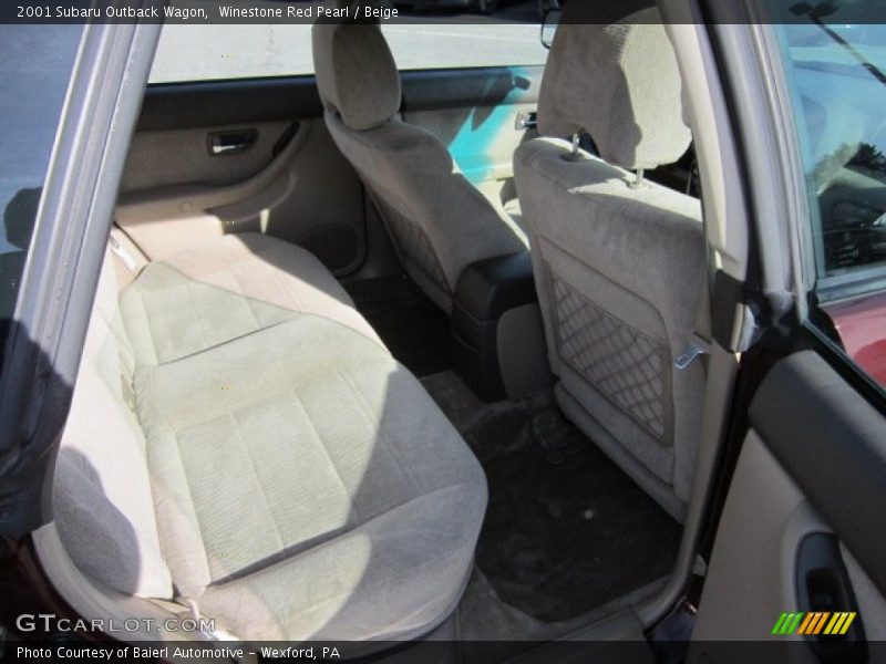 Winestone Red Pearl / Beige 2001 Subaru Outback Wagon