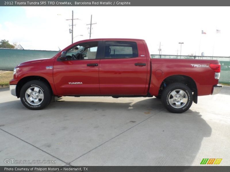 Barcelona Red Metallic / Graphite 2012 Toyota Tundra SR5 TRD CrewMax