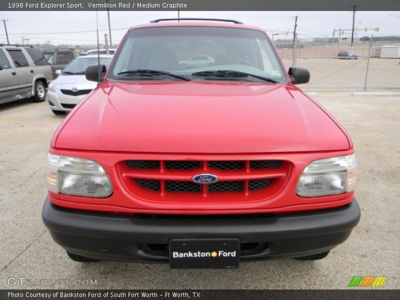 Vermillion Red / Medium Graphite 1998 Ford Explorer Sport
