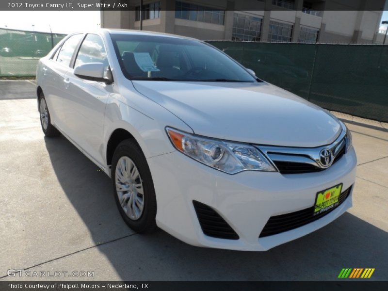 Super White / Ash 2012 Toyota Camry LE