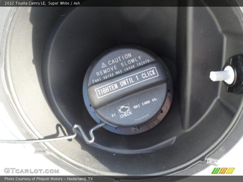 Super White / Ash 2012 Toyota Camry LE