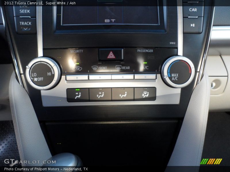 Super White / Ash 2012 Toyota Camry LE