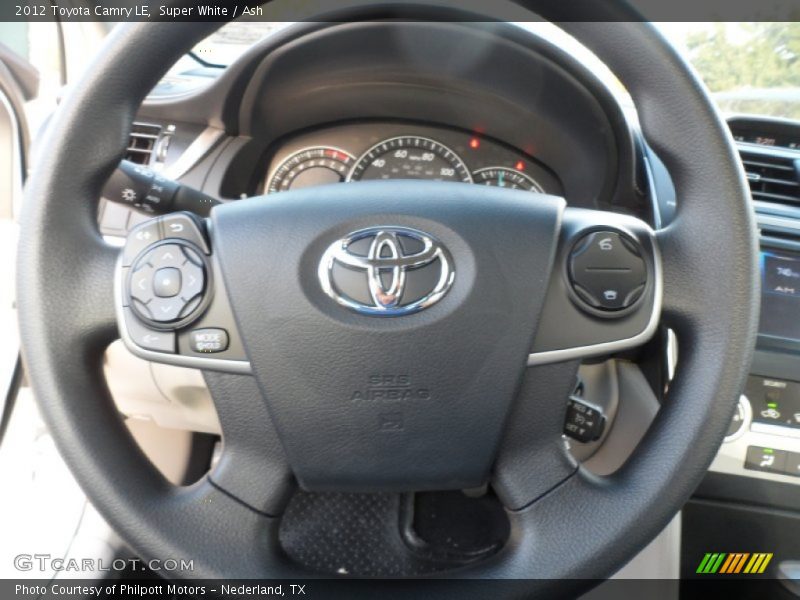 Super White / Ash 2012 Toyota Camry LE