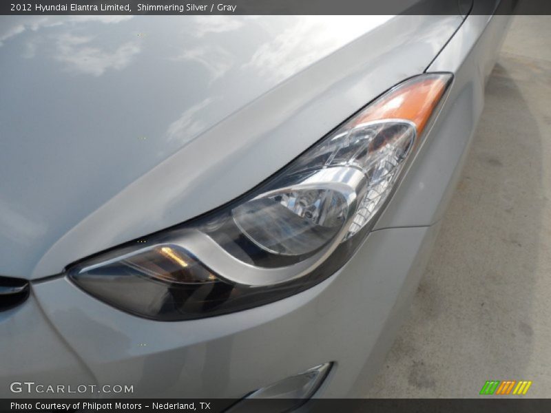 Shimmering Silver / Gray 2012 Hyundai Elantra Limited