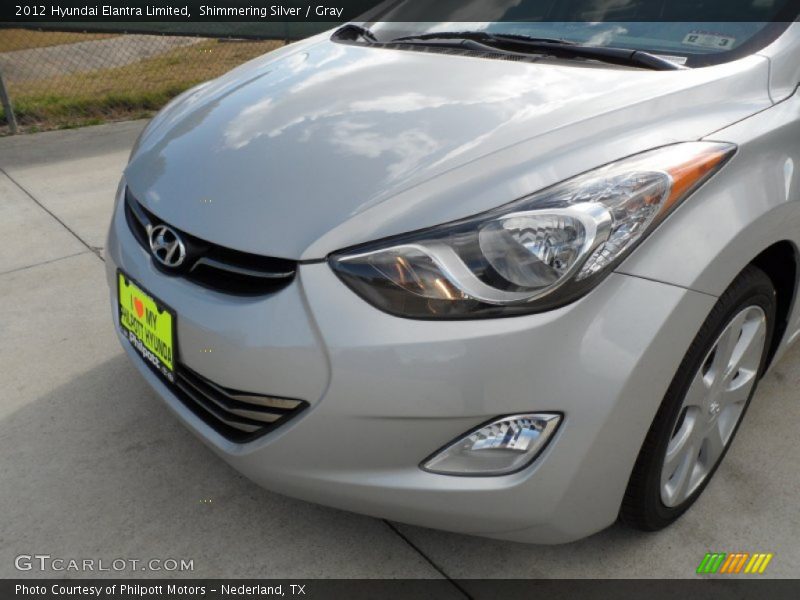 Shimmering Silver / Gray 2012 Hyundai Elantra Limited