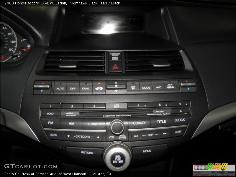 Nighthawk Black Pearl / Black 2008 Honda Accord EX-L V6 Sedan