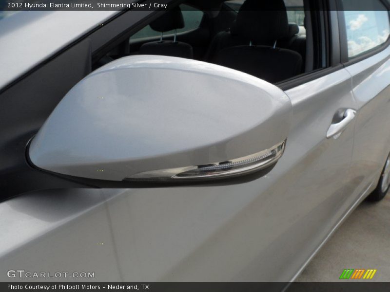 Shimmering Silver / Gray 2012 Hyundai Elantra Limited