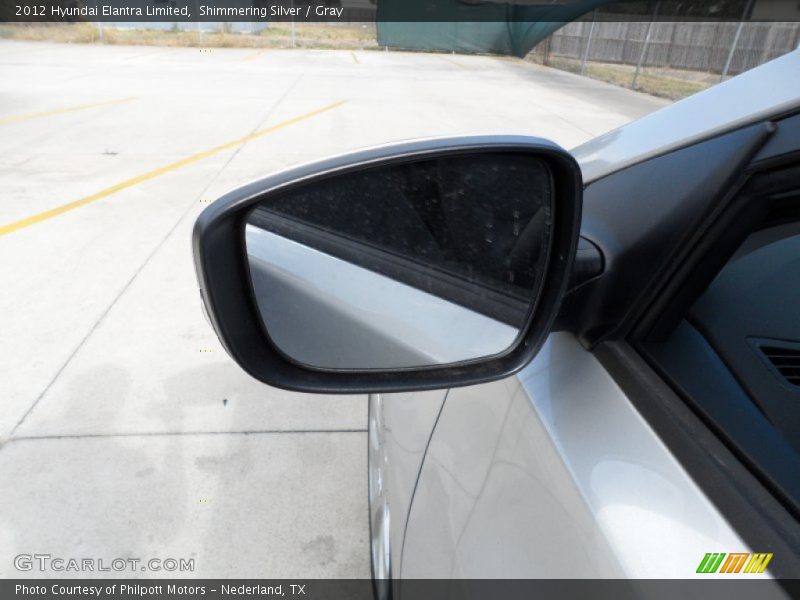 Shimmering Silver / Gray 2012 Hyundai Elantra Limited