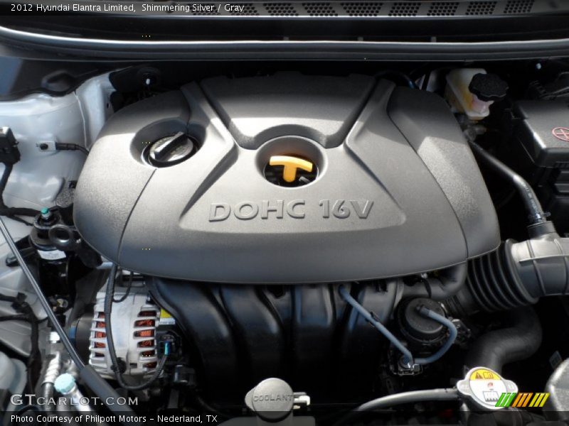  2012 Elantra Limited Engine - 1.8 Liter DOHC 16-Valve D-CVVT 4 Cylinder