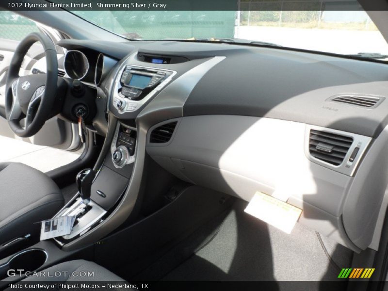 Shimmering Silver / Gray 2012 Hyundai Elantra Limited