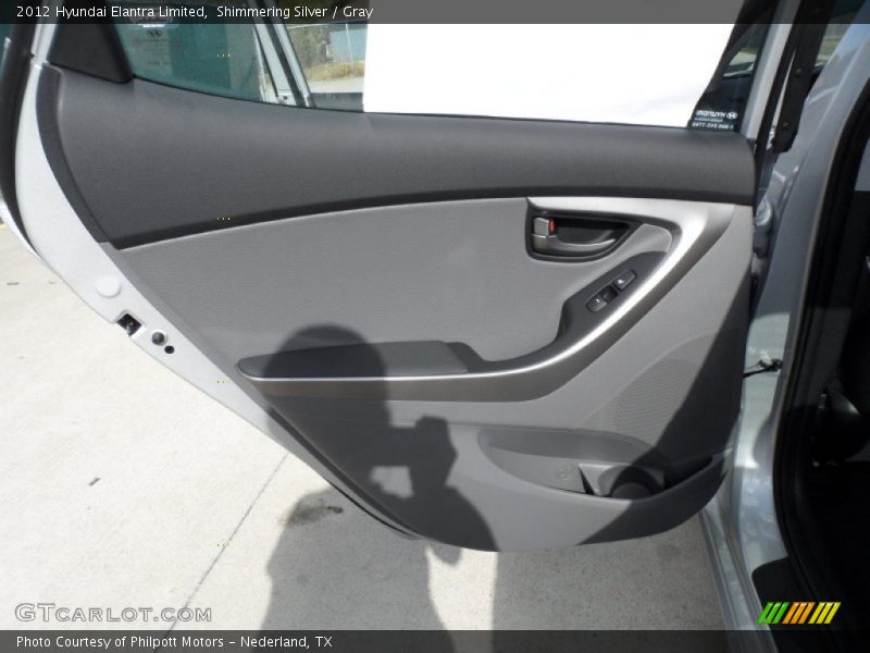 Shimmering Silver / Gray 2012 Hyundai Elantra Limited