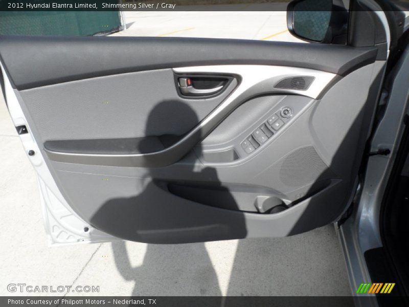 Shimmering Silver / Gray 2012 Hyundai Elantra Limited