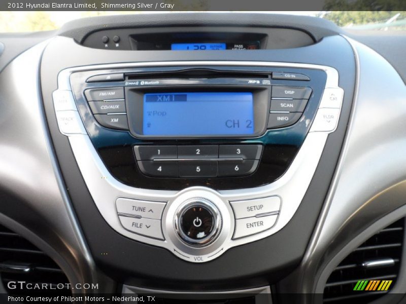 Shimmering Silver / Gray 2012 Hyundai Elantra Limited
