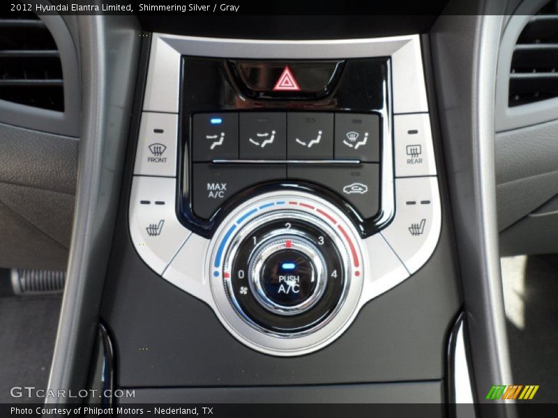 Shimmering Silver / Gray 2012 Hyundai Elantra Limited