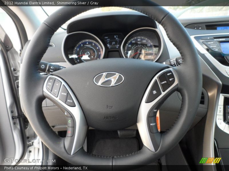  2012 Elantra Limited Steering Wheel