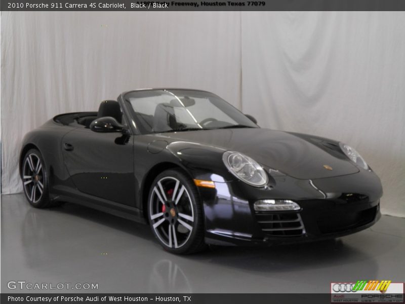 Black / Black 2010 Porsche 911 Carrera 4S Cabriolet