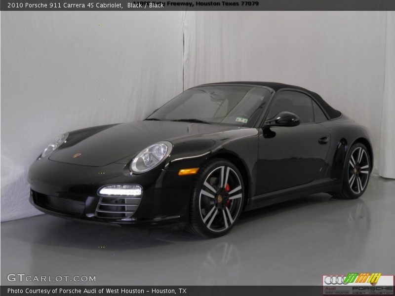 Black / Black 2010 Porsche 911 Carrera 4S Cabriolet