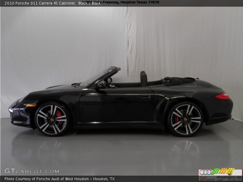 Black / Black 2010 Porsche 911 Carrera 4S Cabriolet