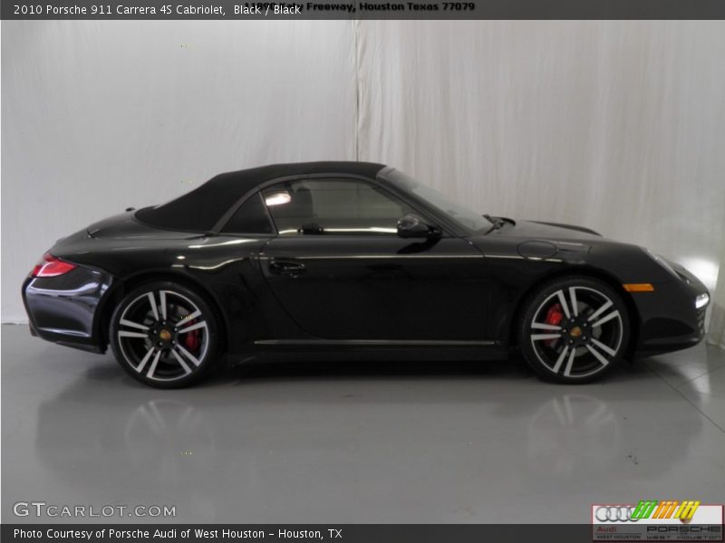 Black / Black 2010 Porsche 911 Carrera 4S Cabriolet