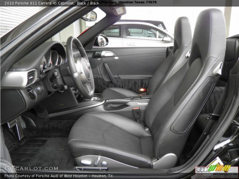 Black / Black 2010 Porsche 911 Carrera 4S Cabriolet