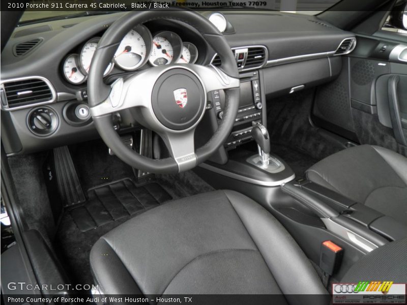 Black / Black 2010 Porsche 911 Carrera 4S Cabriolet