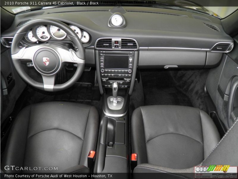 Black / Black 2010 Porsche 911 Carrera 4S Cabriolet