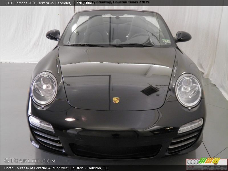 Black / Black 2010 Porsche 911 Carrera 4S Cabriolet