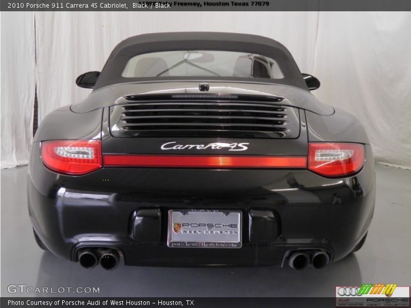 Black / Black 2010 Porsche 911 Carrera 4S Cabriolet