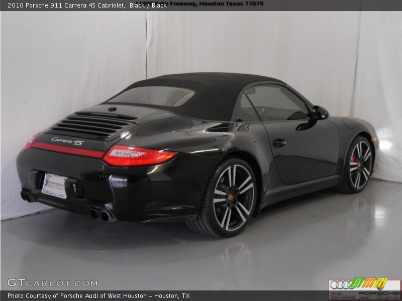 Black / Black 2010 Porsche 911 Carrera 4S Cabriolet
