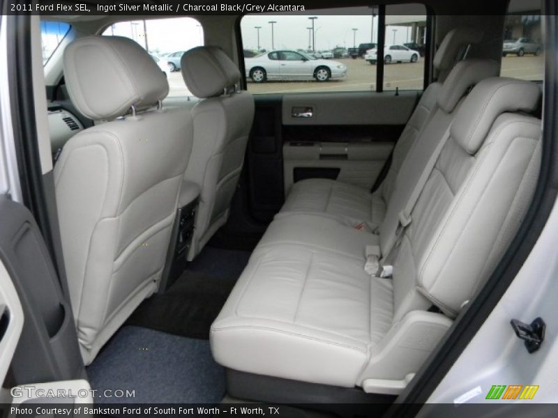 Ingot Silver Metallic / Charcoal Black/Grey Alcantara 2011 Ford Flex SEL