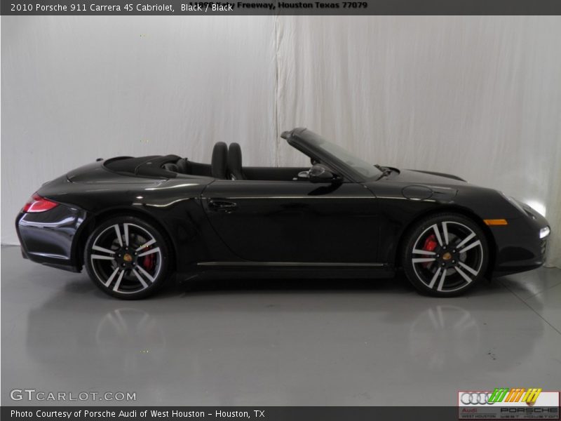 Black / Black 2010 Porsche 911 Carrera 4S Cabriolet