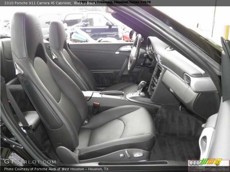 Black / Black 2010 Porsche 911 Carrera 4S Cabriolet