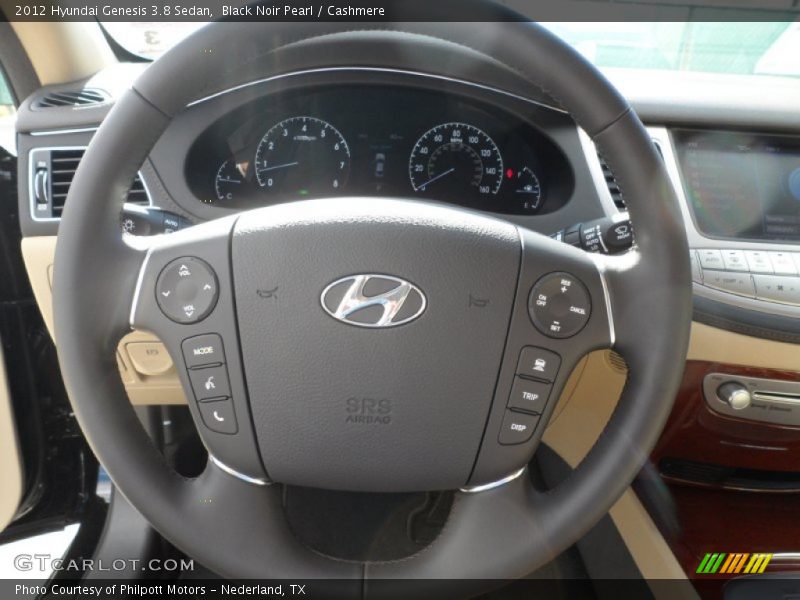 Black Noir Pearl / Cashmere 2012 Hyundai Genesis 3.8 Sedan