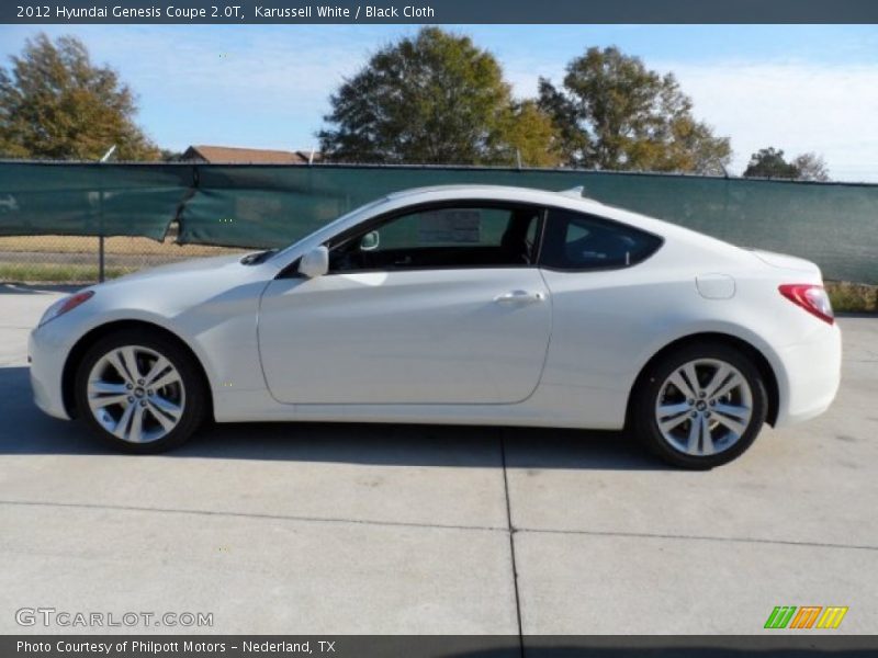 Karussell White / Black Cloth 2012 Hyundai Genesis Coupe 2.0T