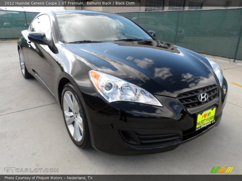 Bathurst Black / Black Cloth 2012 Hyundai Genesis Coupe 2.0T Premium