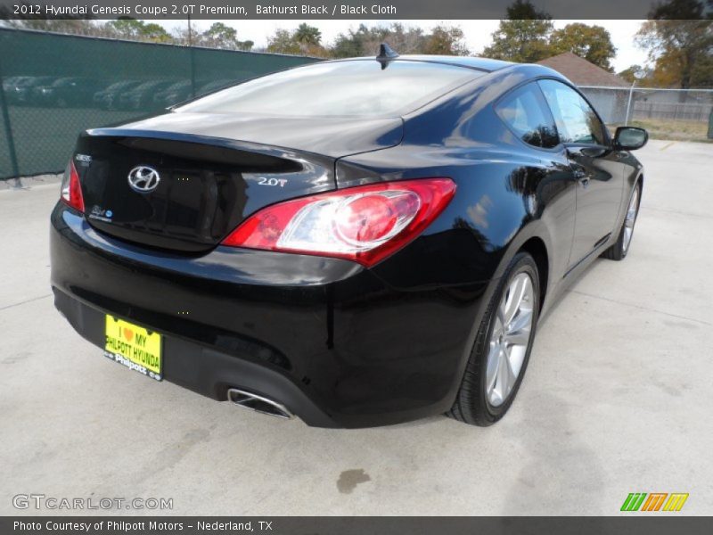 Bathurst Black / Black Cloth 2012 Hyundai Genesis Coupe 2.0T Premium