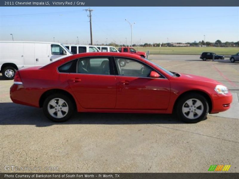 Victory Red / Gray 2011 Chevrolet Impala LS